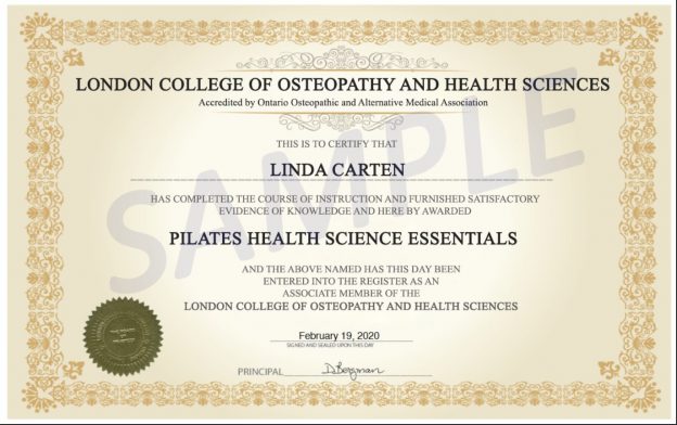 Pilates Health Science Essentials - London College of Osteopathy